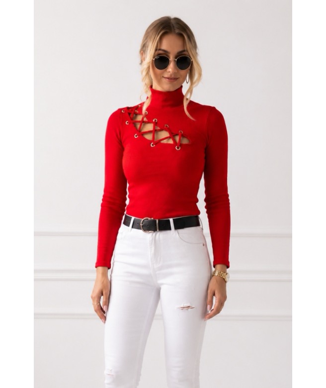 Bluza casual rosu